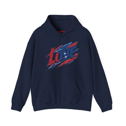 Unisex Hooded Sweatshirt with 'LOVE' Design - Cozy Gift for Friends, Valentine's Day, Casual Wear, Relaxation, Everyday Use