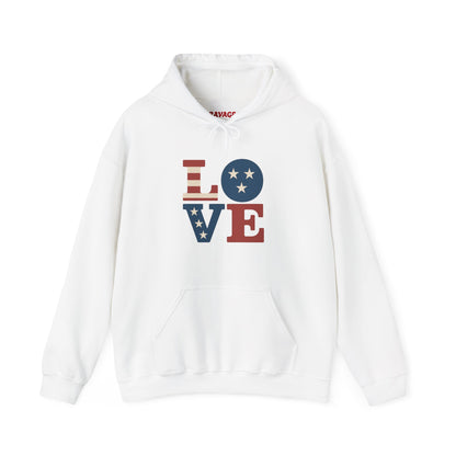 Unisex Hooded Sweatshirt with 'LOVE' Design - Cozy Gift for Friends, Valentine's Day, Casual Wear, Relaxation, Everyday Use