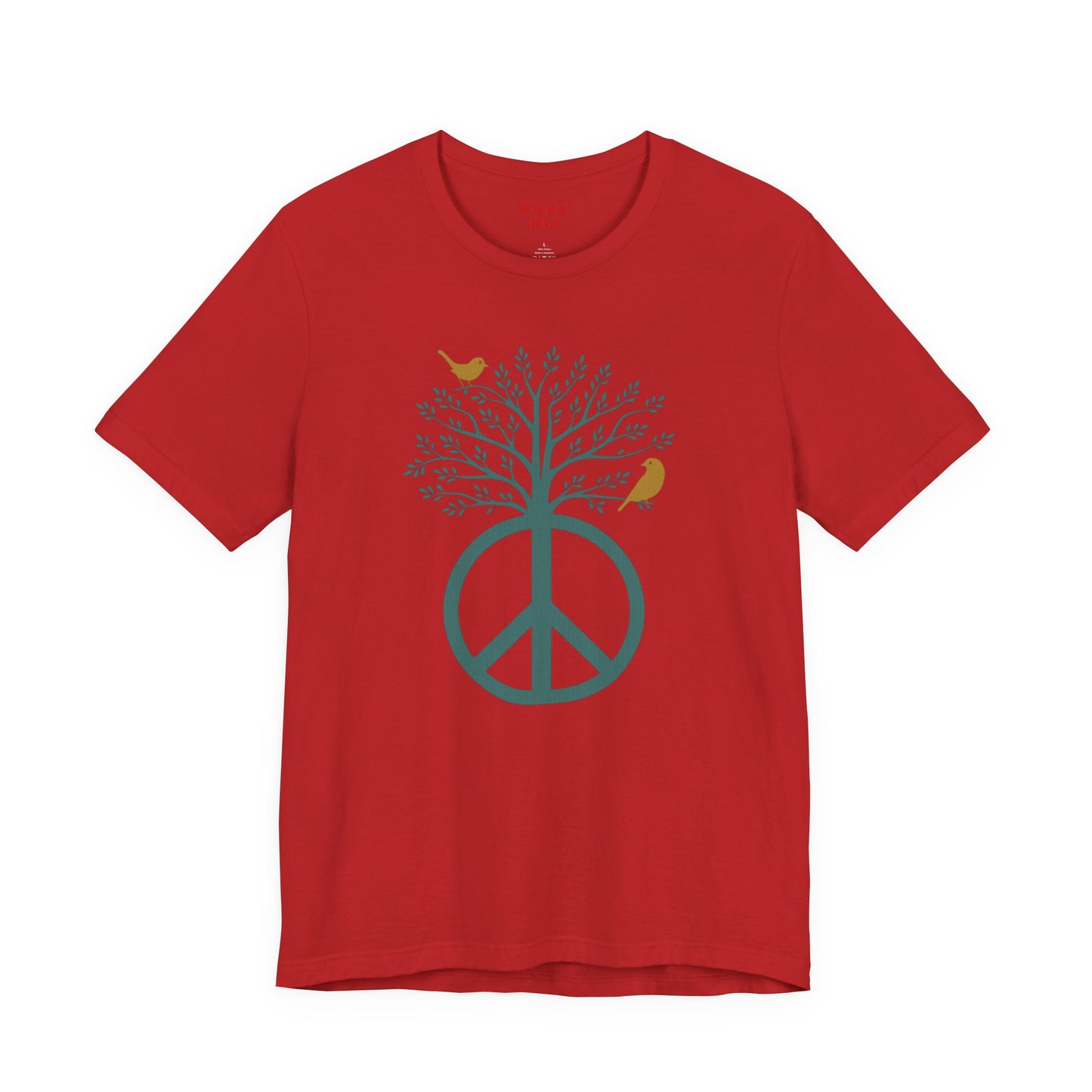 Peace Tree T-Shirt with Birds – Eco Nature Graphic Tee