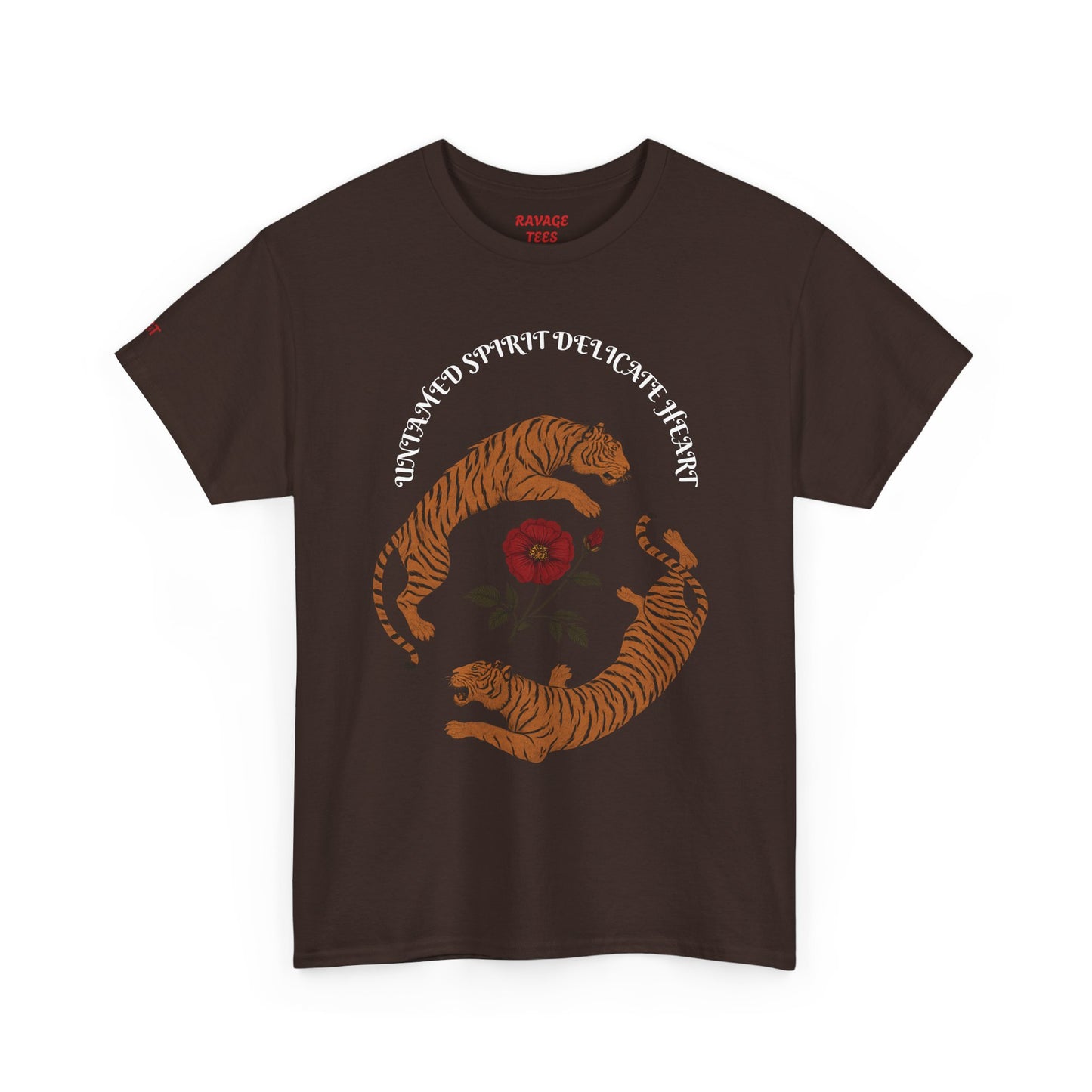 Black Tiger & Rose Graphic Tee