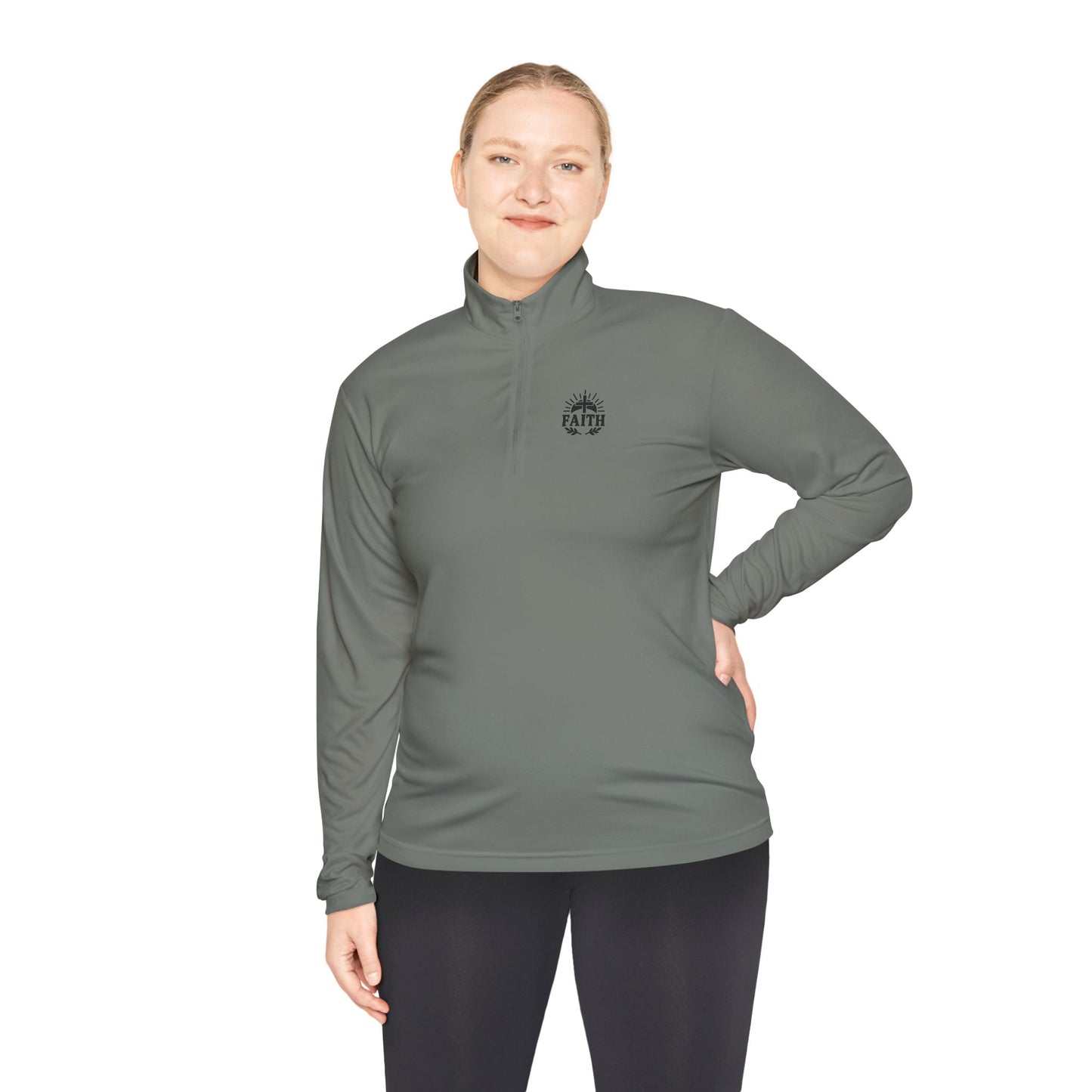 Unisex FAITH Quarter-Zip Pullover | Athletic & Casual Fall Layer