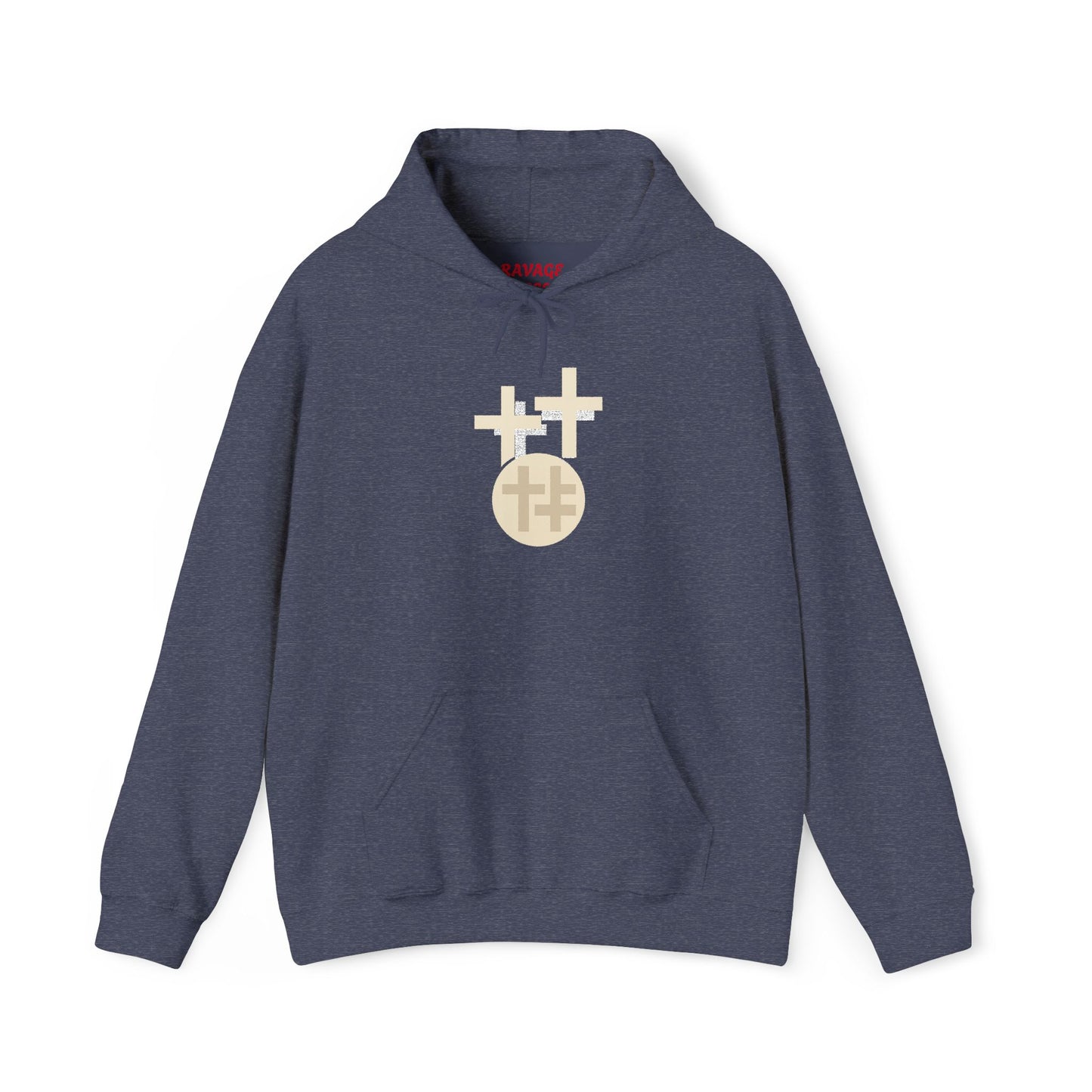 Calvary Cross Unisex Hoodie – Faith-Based Apparel, Christian Symbol Tee, Everyday Casual Wear, Inspirational Gift