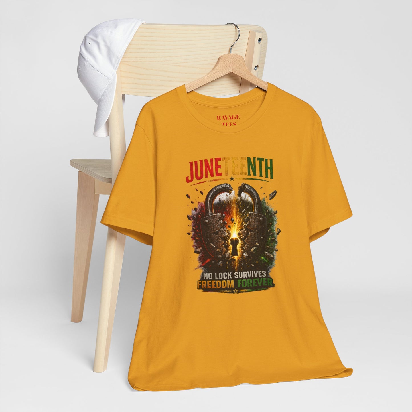 Juneteenth Tee — "No Lock Survives Freedom Forever"