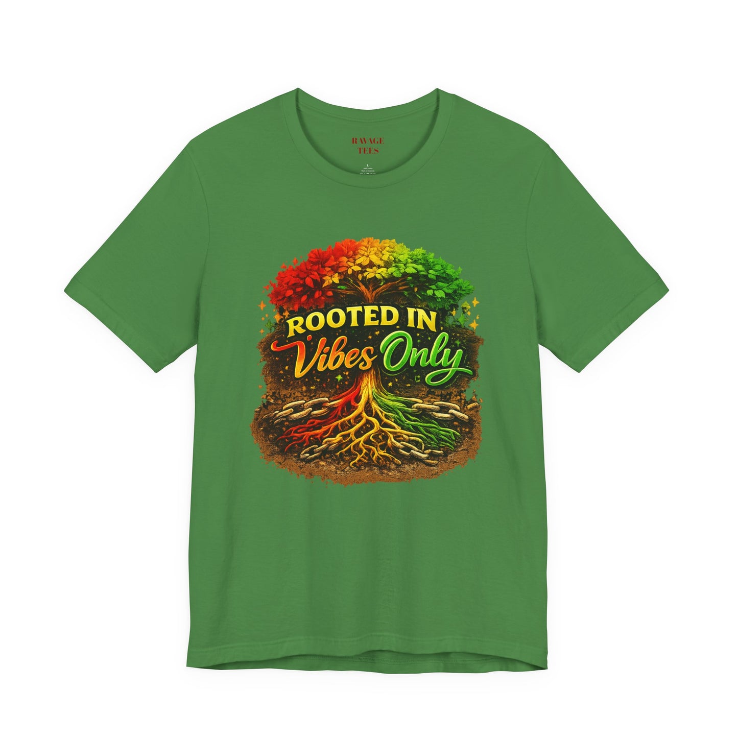 Rooted in Vibes Only Reggae Tee