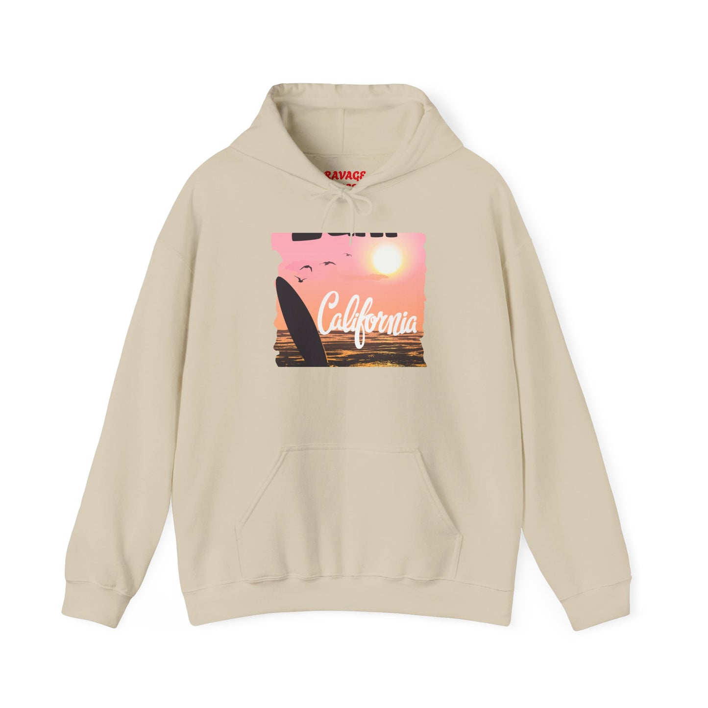 California Sunset Hoodie, Surfing Sweatshirt, Summer Vibes Apparel