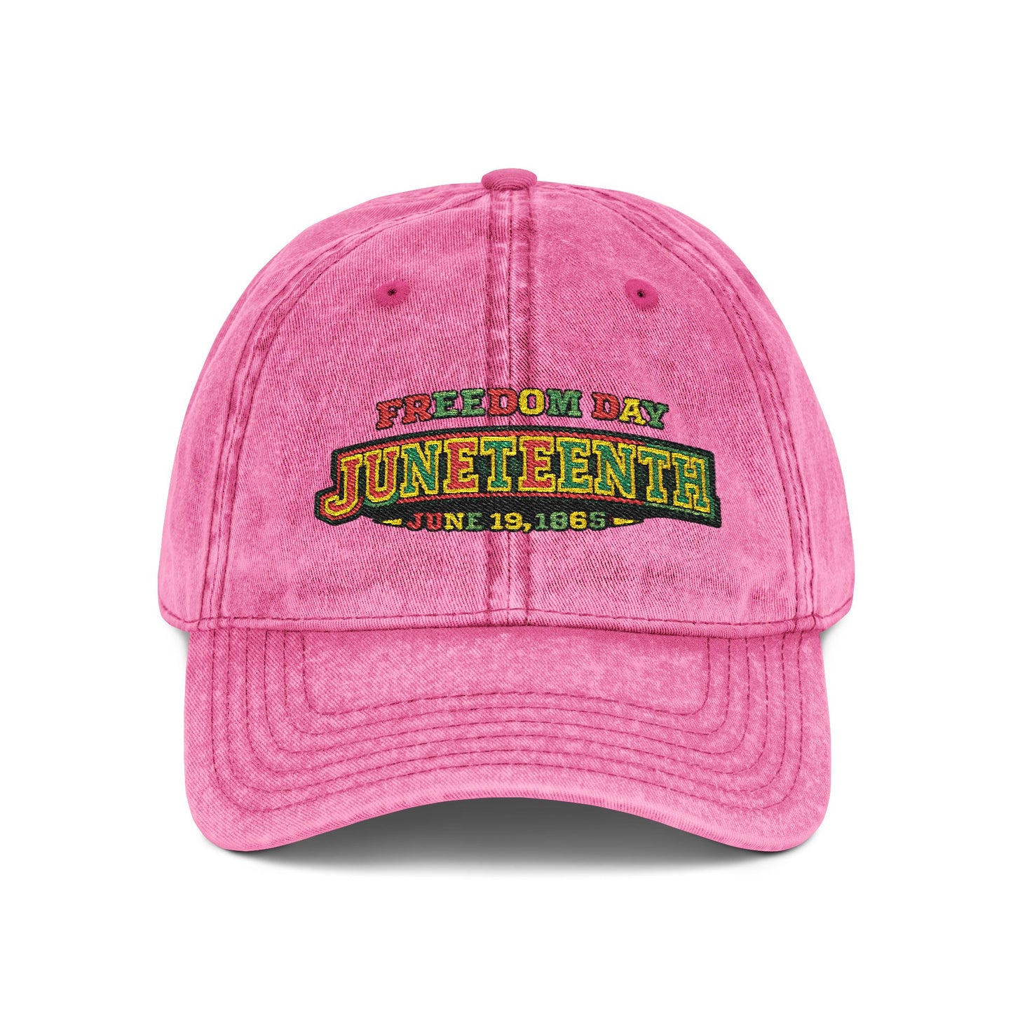 Juneteenth Embroidered Vintage Cap