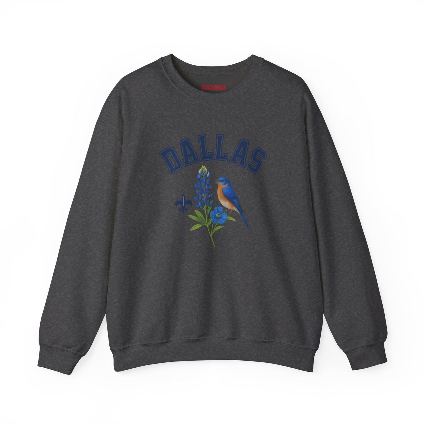 RAVAGE Dallas Vibe Unisex Crewneck Sweatshirt-Cozy Street Wear