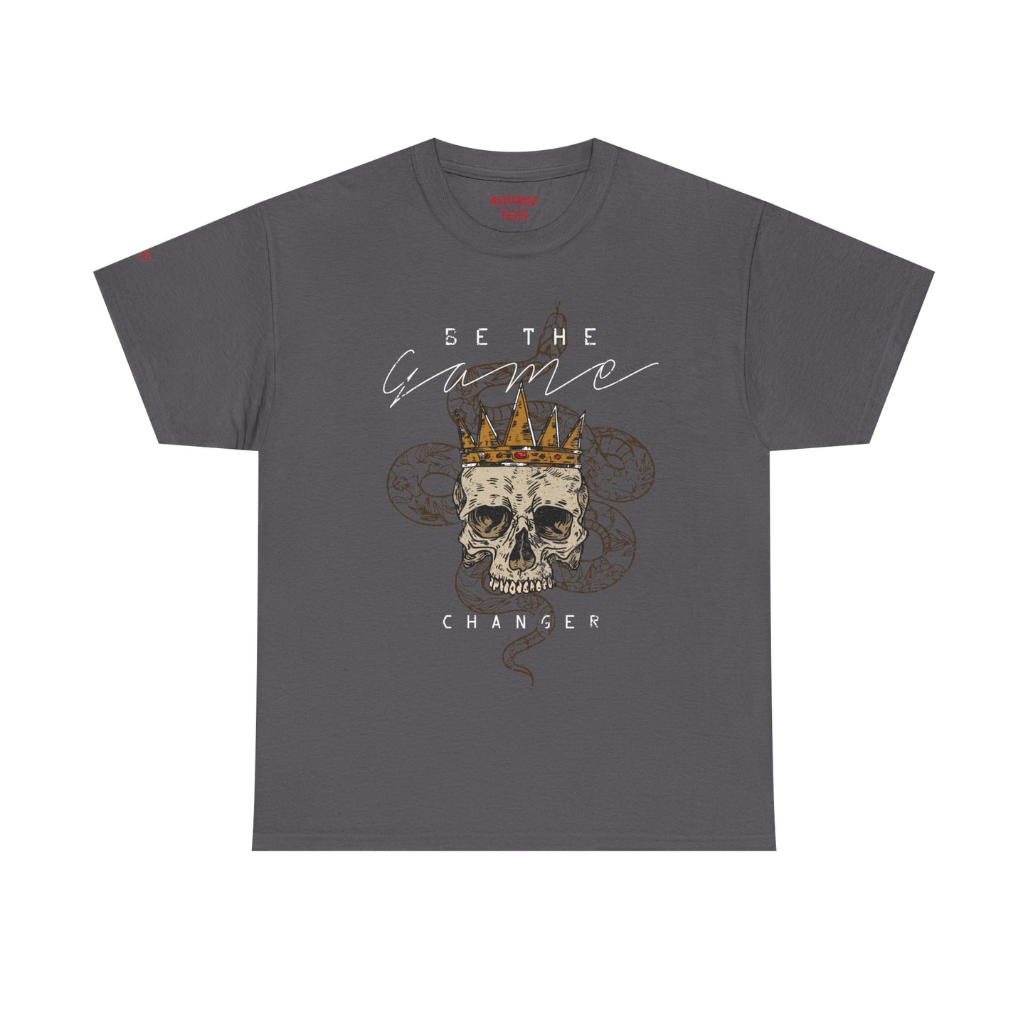Be The Game Changer. Stylish Skull Graphic Tee for Casual Wear