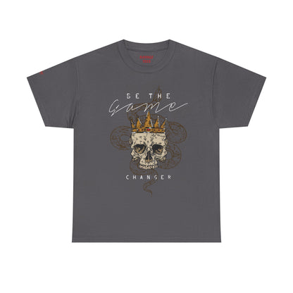 Be The Game Changer. Stylish Skull Graphic Tee for Casual Wear