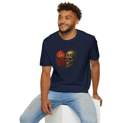 Love & Hate Skull Graphic Tee
