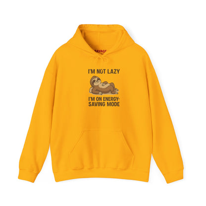 Funny Sloth Hoodie: I'm Not Lazy, Energy Saving Mode