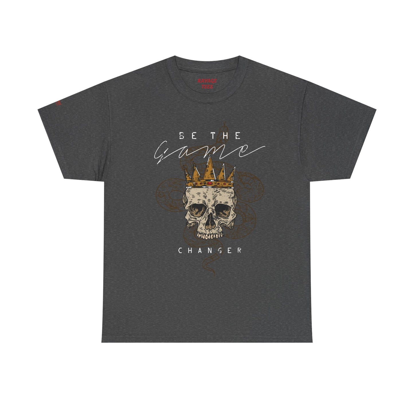 Be The Game Changer. Stylish Skull Graphic Tee for Casual Wear
