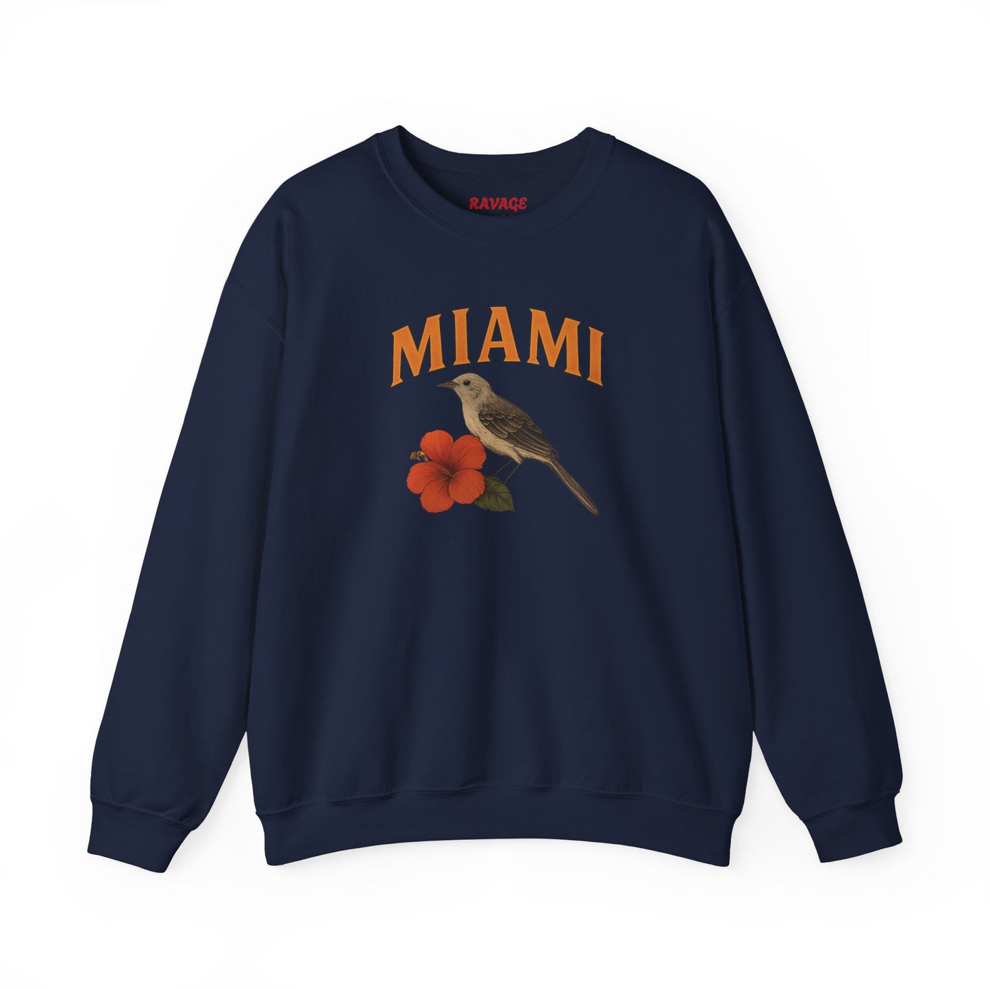 RAVAGE Miami's City Vibe Unisex Crewneck Sweatshirt-Cozy Street Gear