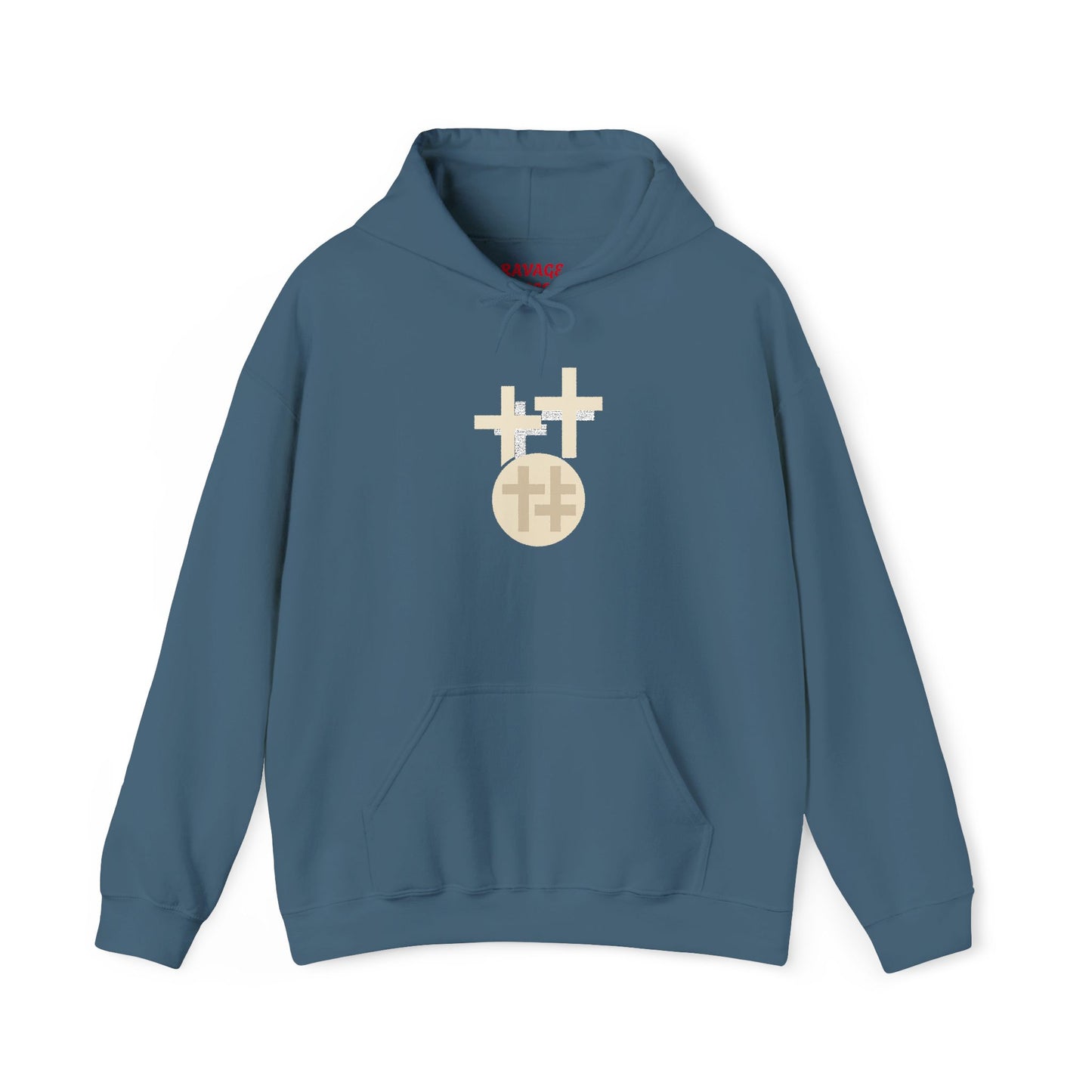 Calvary Cross Unisex Hoodie – Faith-Based Apparel, Christian Symbol Tee, Everyday Casual Wear, Inspirational Gift