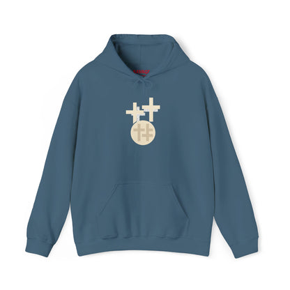 Calvary Cross Unisex Hoodie – Faith-Based Apparel, Christian Symbol Tee, Everyday Casual Wear, Inspirational Gift