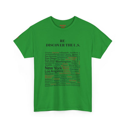 Re-Discover the U.S. Travel T-Shirt, Adventure Tee, USA Discovery Shirt