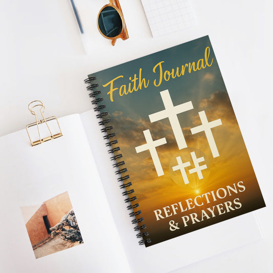 Faith Journal - Reflections & Prayers Notebook - Inspirational Spiral Notebook for Writing, Gratitude Journal, Religious Gifts, [...]