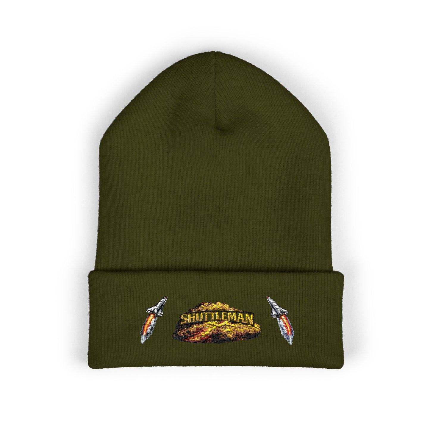 Shutt1eman Embroidered Beanie-- Cuffed Hat