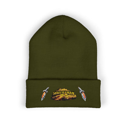 Shutt1eman Embroidered Beanie-- Cuffed Hat