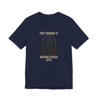 Chaos Throne Graphic Tee | Unisex T-Shirt | Funny Gamer Shirt | Trendy Casual Wear | Unique Gift Idea