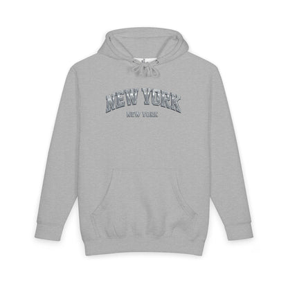 New York Arch Logo Hoodie — Vintage Collegiate Pullover