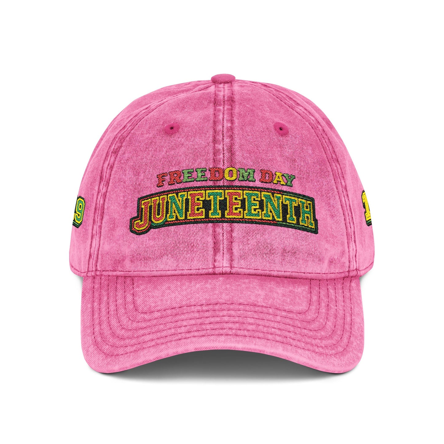 Vintage Embroidered Juneteenth — Freedom Day Cap