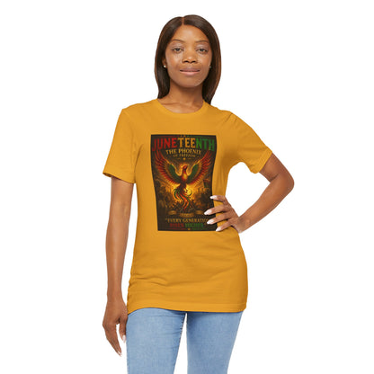 Juneteenth Phoenix Tee — "Every Generation rRises Higher"