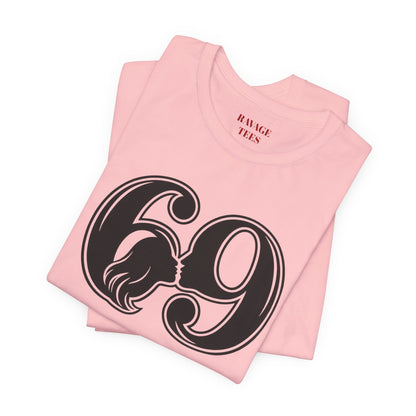 69 Retro Swirl Number Tee