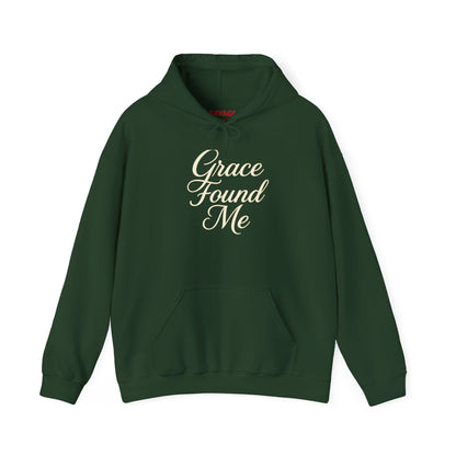 Grace Found Me Unisex Hoodie – Inspirational Christian Sweatshirt, Faith-Based Apparel, Cozy Casual Wear, Perfect Gift for Friends and Believers