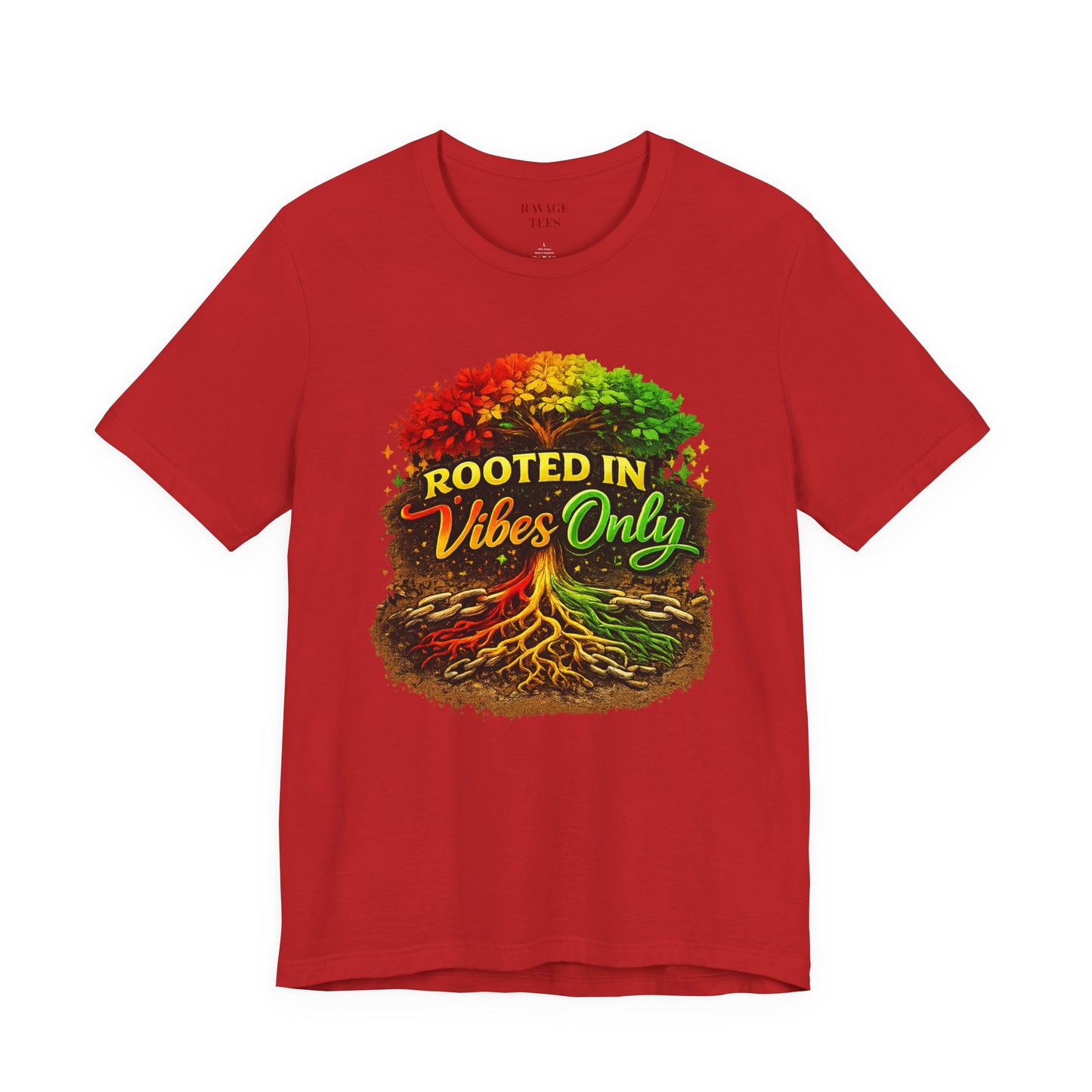 Rooted in Vibes Only Reggae Tee