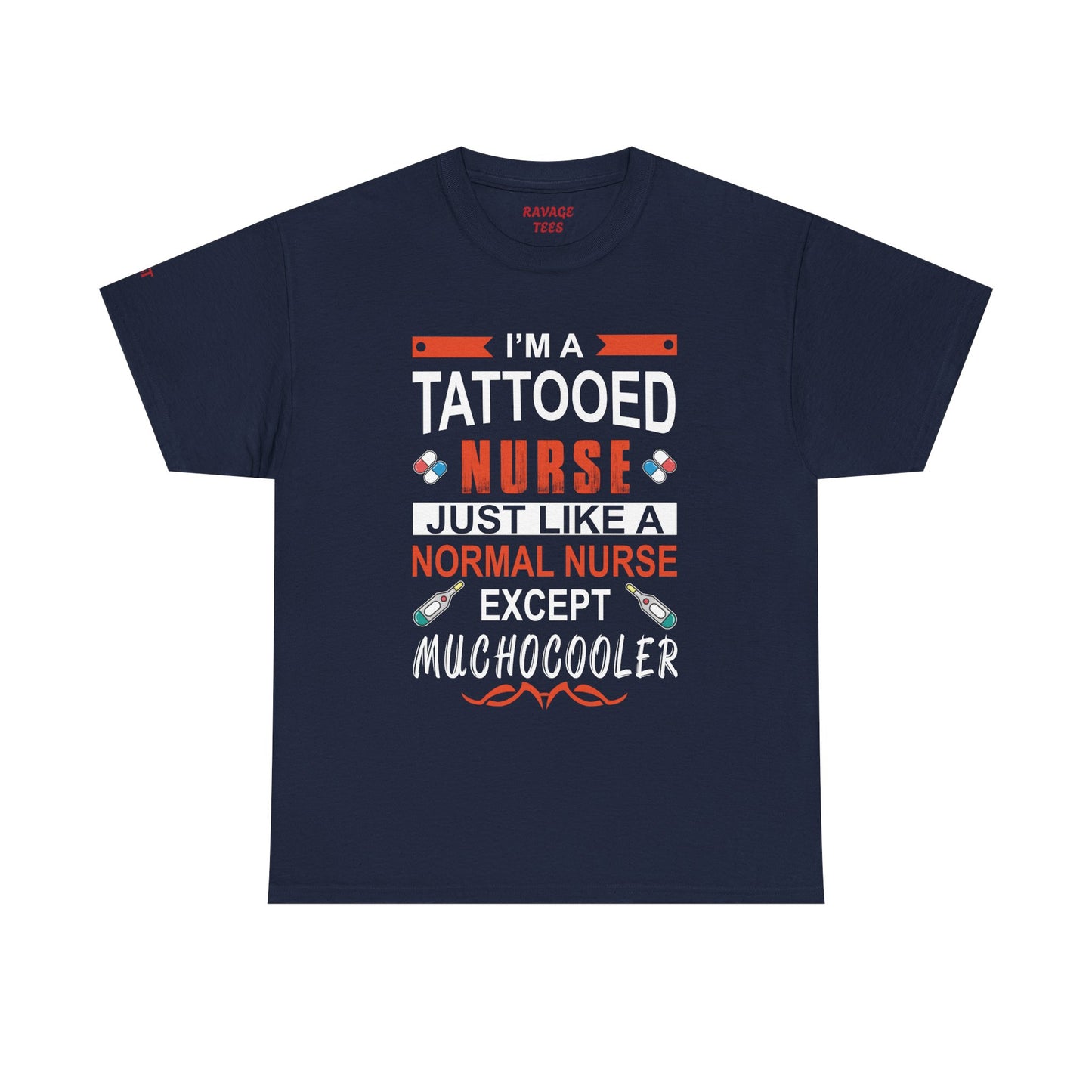 Tattooed Nurse Tee - Unisex Cotton Shirt for Nurse Appreciation, Medical Humor Tee, Fun [...]