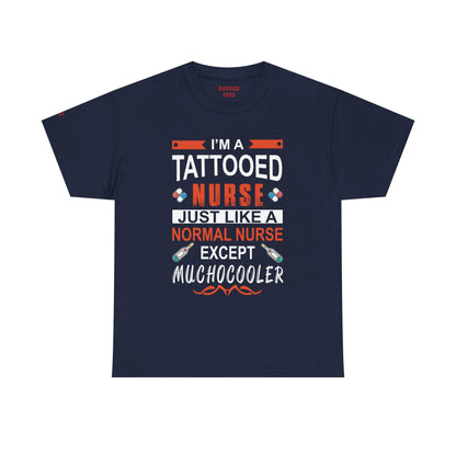 Tattooed Nurse Tee - Unisex Cotton Shirt for Nurse Appreciation, Medical Humor Tee, Fun [...]
