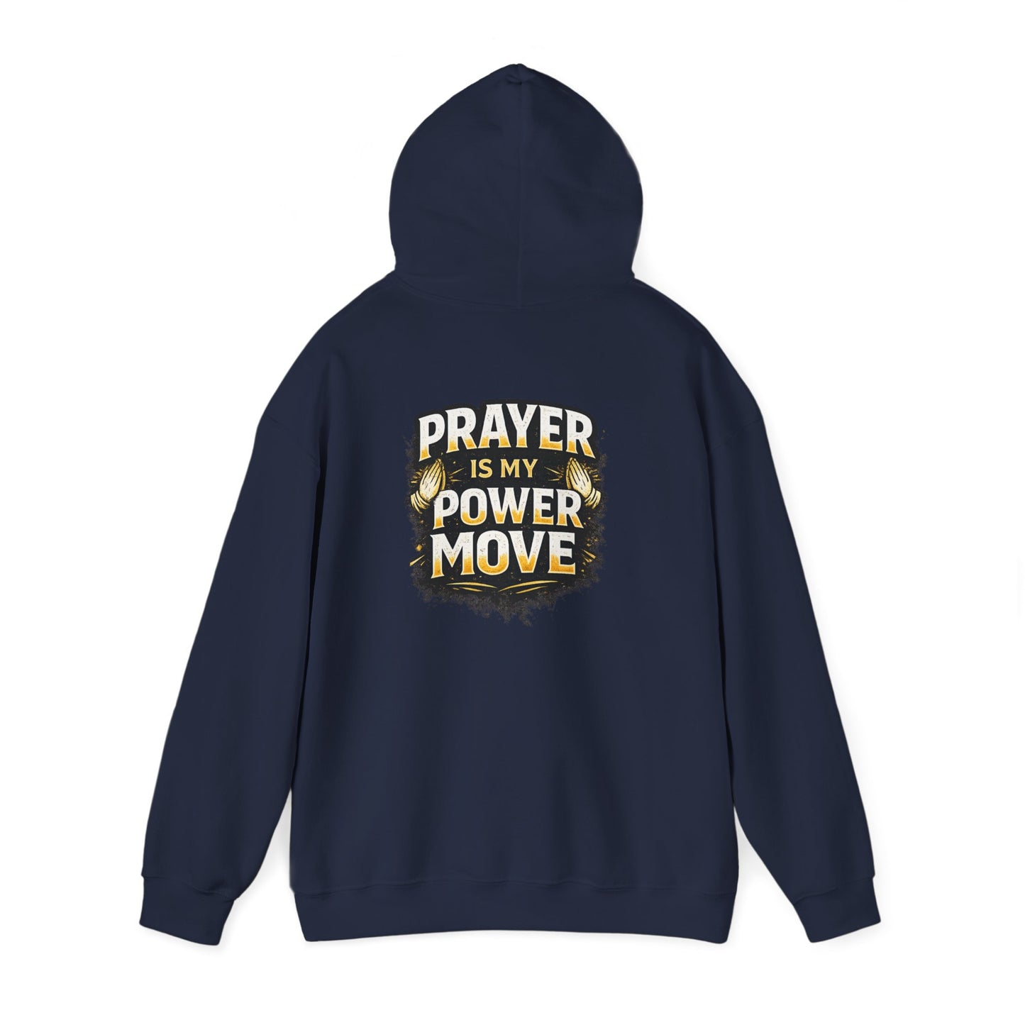 Prayer Is My Power Move Hoodie — Christian Cross Graphic Hoodie