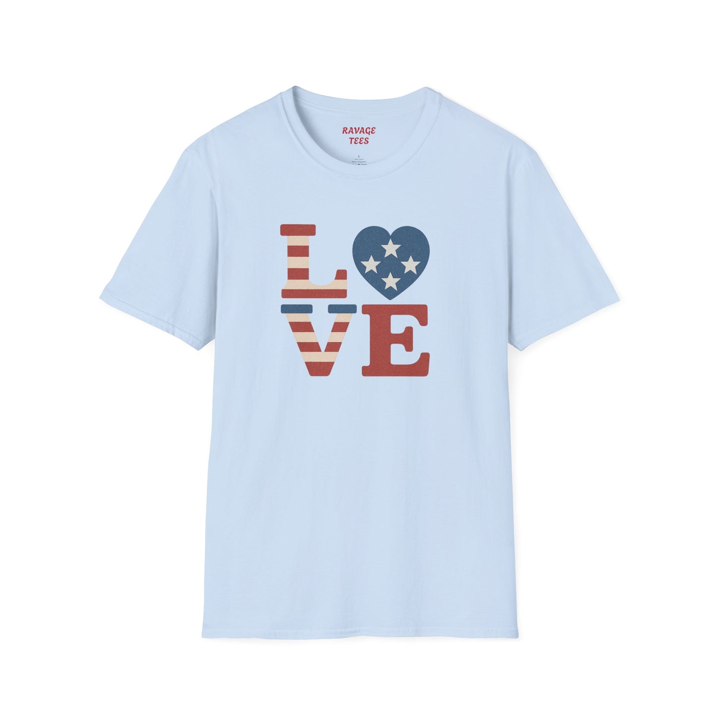 "Freedom & Love" Tee: Unisex 4th of July Graphic Shirt Gift