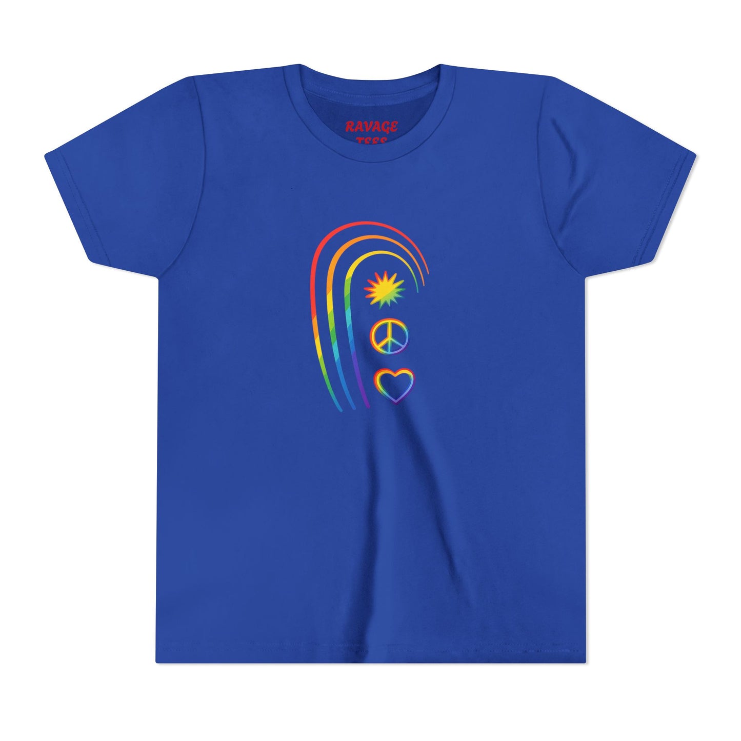 Youth Rainbow Peace & Love Tee