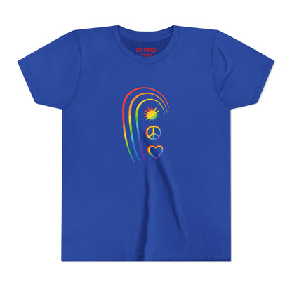 Youth Rainbow Peace & Love Tee