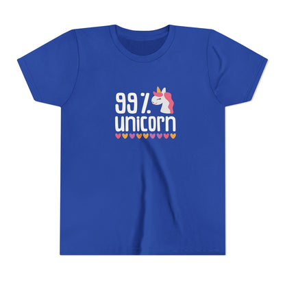 99% Unicorn Youth Tee - Fun & Whimsical Shirt for Kids