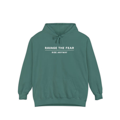 Ravage The Fear Hoodie — "Rise Anyway" Motivational Pullover