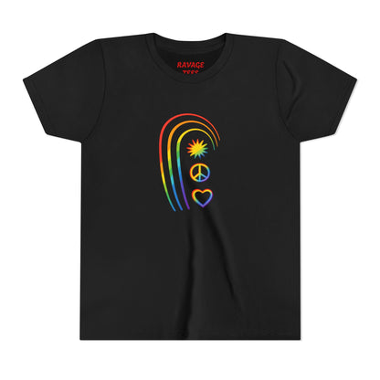 Youth Rainbow Peace & Love Tee