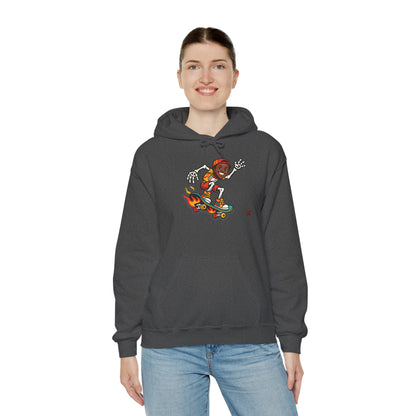 Retro Skateboard Flame Hoodie