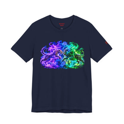 Neon Nebula Predator Clash Graphic Tee