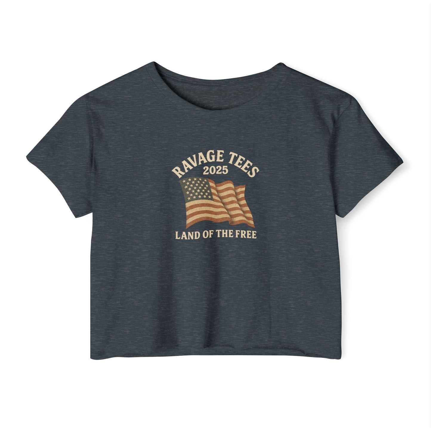 RAVAGE Crop Top: "Land of the Free"