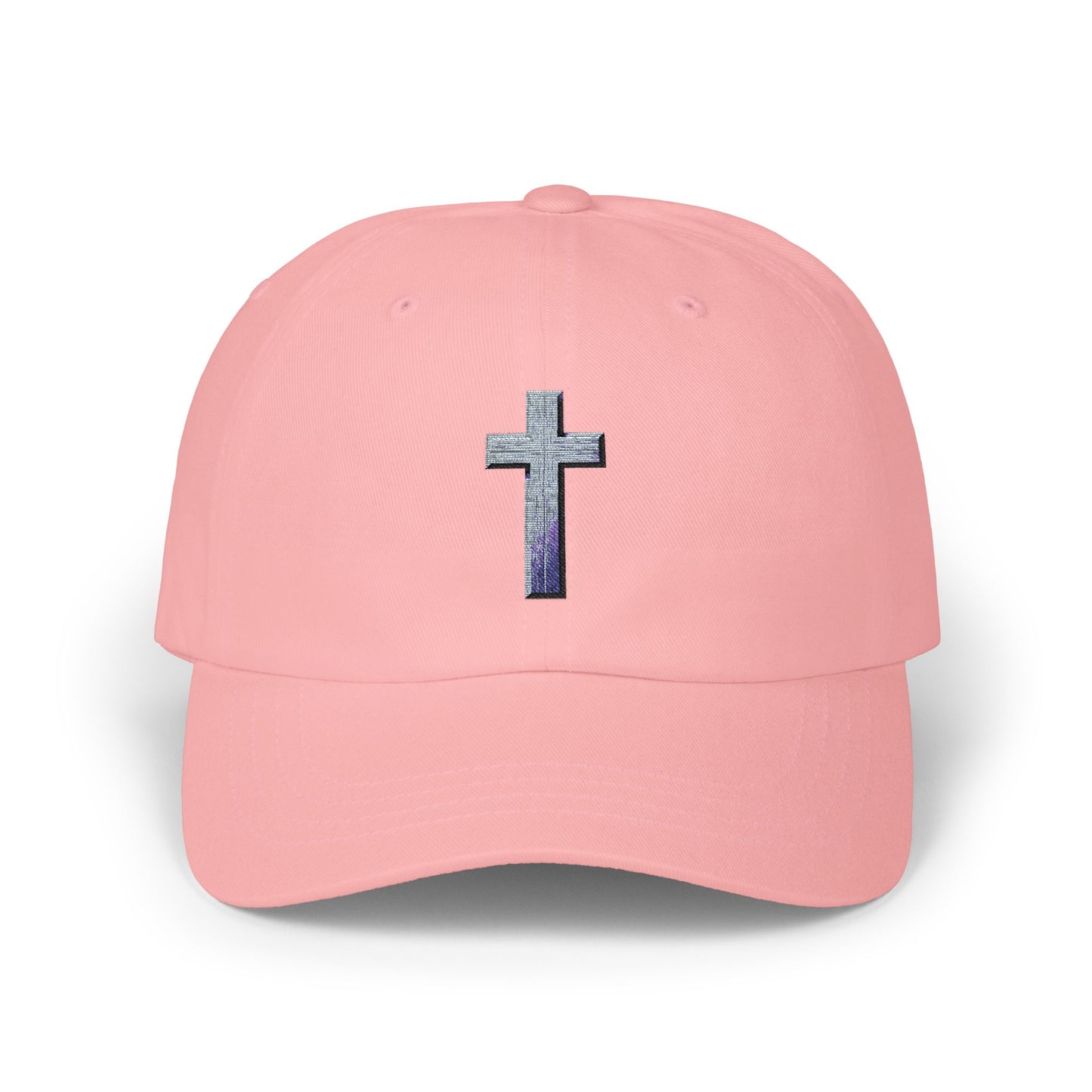 Classic Cap with Colorful Cross Design