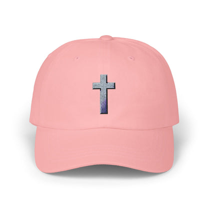 Classic Cap with Colorful Cross Design