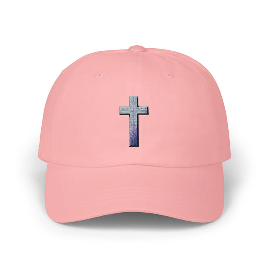 Classic Cap with Colorful Cross Design