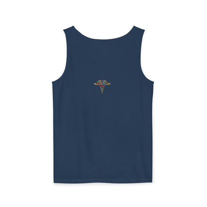 Tattooed Nurse Garment-Dyed Tank Top, Gift for Nurses, Casual Summer Wear