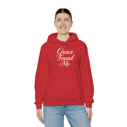 Grace Found Me Unisex Hoodie – Inspirational Christian Sweatshirt, Faith-Based Apparel, Cozy Casual Wear, Perfect Gift for Friends and Believers