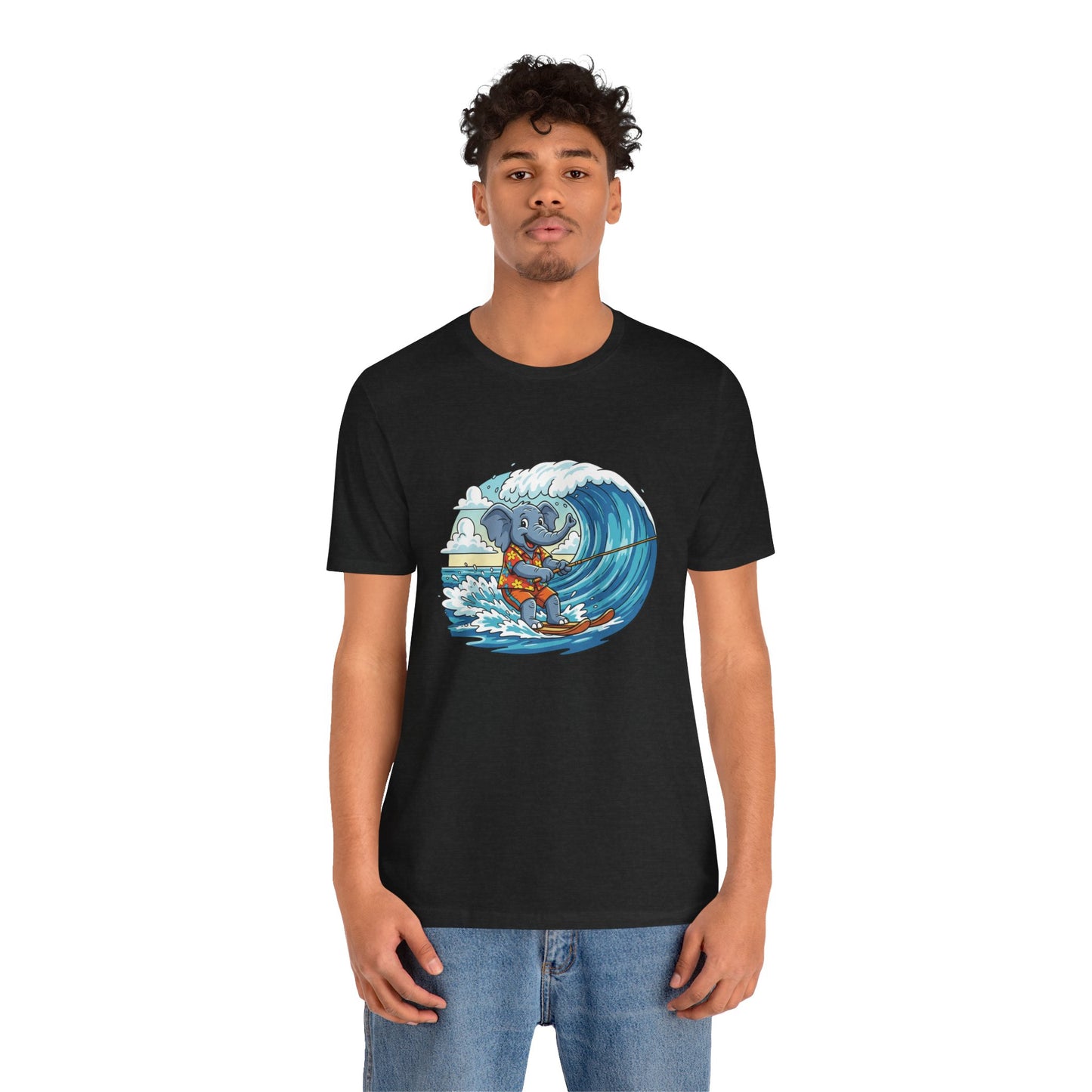 Surfing Elephant Unisex Tee