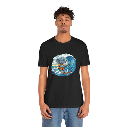 Surfing Elephant Unisex Tee