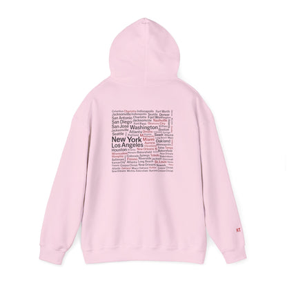 Unisex Hoodie - Rediscover the U.S. - Cozy Travel Apparel for Adventurers, Perfect for Gifts, Casual Wear, Explore America, Travel Memories